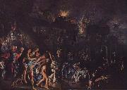 Adam Elsheimer The burning of Troy Sweden oil painting artist